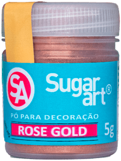 Glitter para decoração Rose Gold o brilho para decoração, pó para decoração, glitter para decoração glitter decorativo Sugar art