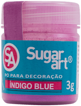 Pó para decoração Indigo Blue brilho para decoração, glitter para decoração, glitter para decorativo pó decorativo Sugar art