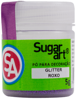 glitter para decoração sugar art cor roxo brilho para decoração, pó para decoração, glitter para decoração