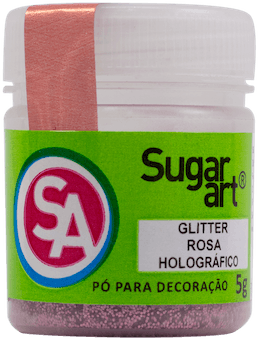 glitter para decoração sugar art cor rosa holografico brilho para decoração, pó para decoração, glitter para decoração