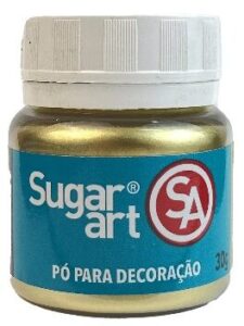 Pó Para Decoração Dourado Verdedeiro 30g Sugar Art Pó para decoração , glitter para decoração, glitter para decorativo pó decorativo Sugar art