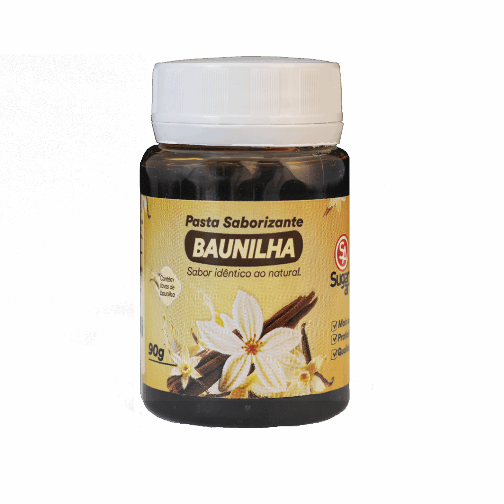 Pasta Saborizante de Baunilha Sugar Art Com favas importadas e sabor autêntico, para receitas mais aromáticas e sofisticadas. 🍮 90g de puro sabor natural.
