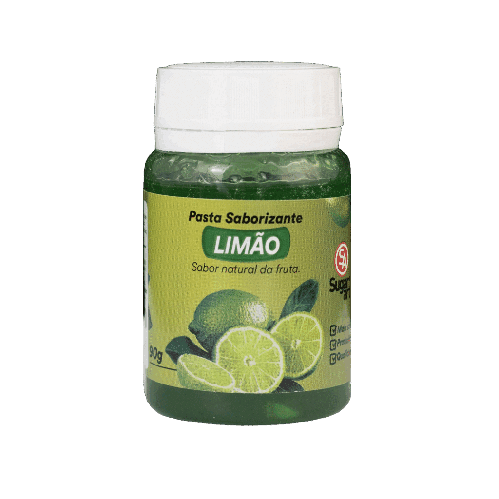 Pasta Saborizante de Limão Sugar Art Sabor cítrico refrescante e aroma natural. Perfeita para sobremesas, recheios e bolos!