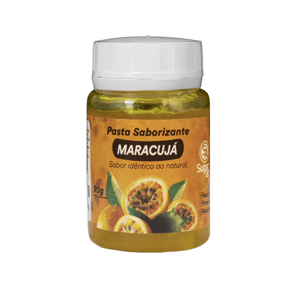 Pasta Saborizante de Maracujá Sugar Art Intensidade e frescor da fruta em suas receitas! Textura cremosa, sabor natural e alto rendimento.