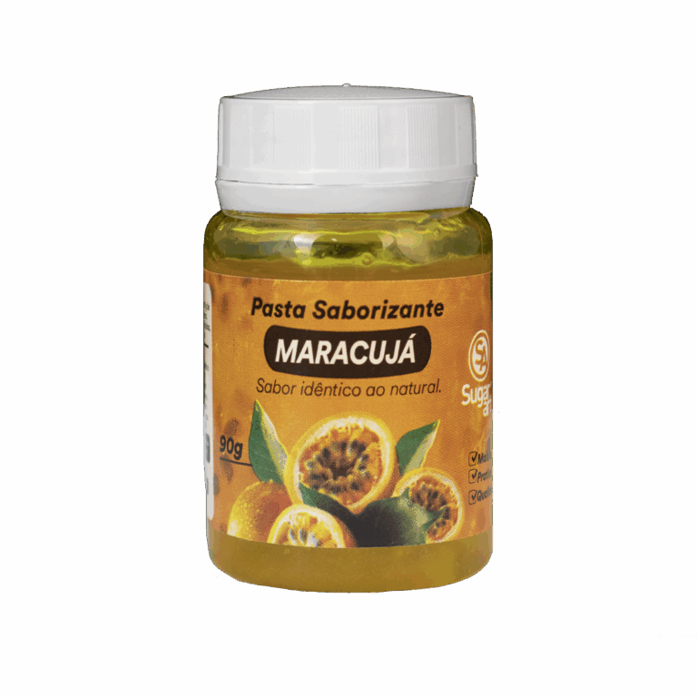 Pasta Saborizante de Maracujá Sugar Art Intensidade e frescor da fruta em suas receitas! Textura cremosa, sabor natural e alto rendimento.