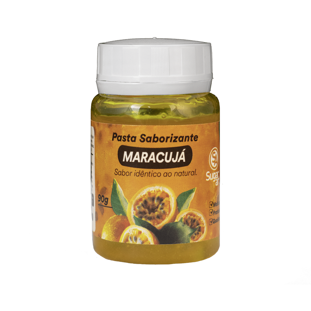 Pasta Saborizante de Maracujá Sugar Art Intensidade e frescor da fruta em suas receitas! Textura cremosa, sabor natural e alto rendimento.